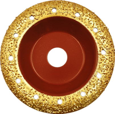 125mm Tungsten steel carbide grinding wheel vacuum brazed wood marble cutting tool