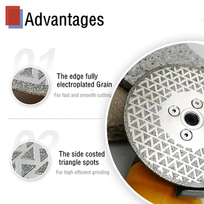 Electroplated 180MM Diamond Saw Blade Cutting And Grinding For Stone Marble Ceramic Granite