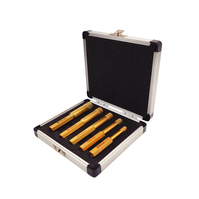 5pcs Diamond Hole Drill Hexagonal handle Opener Set Vacuum Brazed Marble Grinding