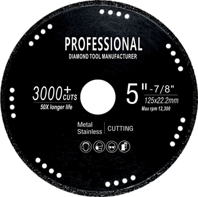 9" 230mm Metal cutting saw blade Vacuum brazed diamond multifunctional for stainless steel